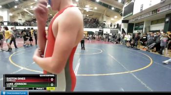 125 lbs Quarterfinal - Easton Dines, Homedale vs Luke Johnson, Sage Valley