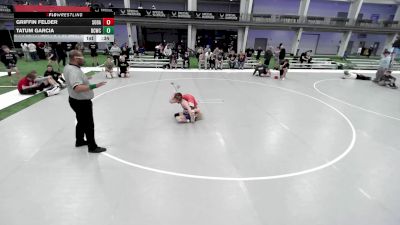 16U Boys - 113 lbs Cons. Round 5 - Tatum Garcia, Bear Cave Wrestling Club vs Griffin Felder, South Dakota