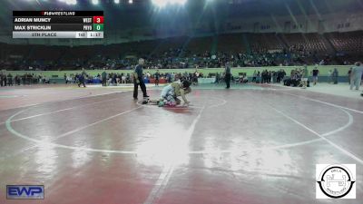 161 lbs 5th Place - Adrian Muncy, Westmoore Wresting vs Max Stricklin, Pryor Tigers Wrestling