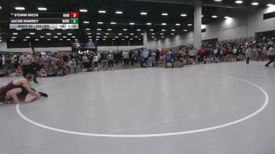 132 lbs Champ. Rd Of 32 - Storm Rieck, Kansas vs Jacob Ramsey, Union County Wrestling Club