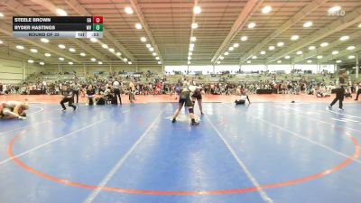 220 lbs Round Of 32 - Steele Brown, GA vs Ryder Hastings, WV