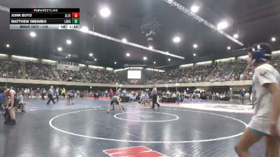 110 lbs Quarterfinal - John Boyd, Alexandria vs Matthew Imbimbo, Long Hill