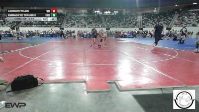123 lbs Consi Of 16 #2 - Addison Willis, Wagoner vs Emmaskye Trausch, Choctaw Jh