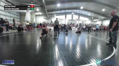 80 lbs Round Of 16 - Jayden Ortiz, Coweta Tiger Wrestling vs Hayden Williams, Locust Grove Youth Wrestling