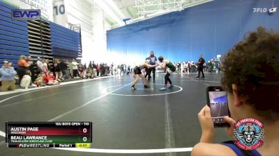 110 lbs Quarterfinal - Austin Page, Wisconsin vs Beau Lawrance, Trailblazer Wrestling Club