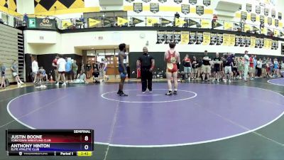 144 lbs Semifinal - Justin Boone, Yorktown Wrestling Club vs Anthony Hinton, Elite Athletic Club