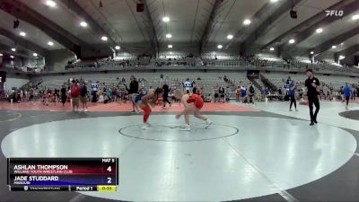 135 lbs Cons. Round 3 - Ashlan Thompson, Willard Youth Wrestling Club vs Jade Studdard, Missouri