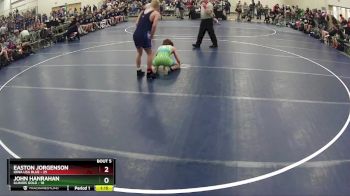 132 lbs Round 2 (6 Team) - Easton Jorgenson, Iowa USA Blue vs John Hanrahan, Illinois Gold