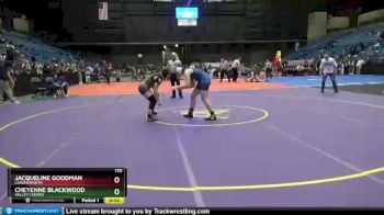 170 lbs 5th Place Match - Cheyenne Blackwood, Valley Center vs Jacqueline Goodman, Leavenworth