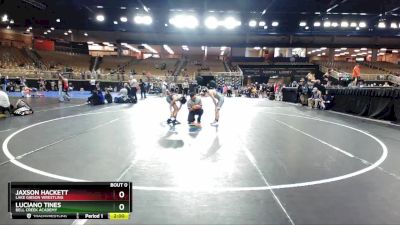 102 lbs Quarterfinal - Luciano Tines, Bell Creek Academy vs Jaxson Hackett, Lake Gibson Wrestling