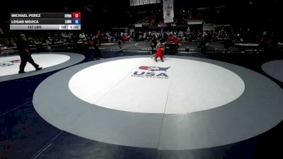 157 lbs Michael Perez, CVWA - Central Valley Wrestling Association vs Logan Mojica, LAWA - Los Angles Wrestling Association