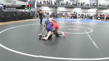 144 lbs Quarterfinal - Matthew McDERMOTT, Smithtown East vs Elijah Brown, Monroe Woodbury