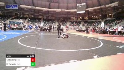 40 lbs Semifinal - Tucker Hawkins, Checotah Matcats vs Riley Tarwater, Eufaula Ironheads Wrestling Club