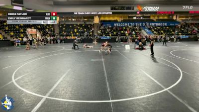 110 lbs 19th Place Match - Emily Reinhardt, Waukon vs Reese Taylor, Algona