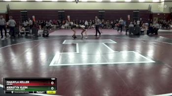 130 lbs Cons. Round 2 - Makayla Keller, Solon vs Kierstyn Klein, Waverly-Shell Rock