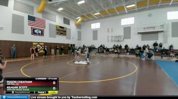 77 A & B Semifinal - Keagan Scott, Worland Middle School vs Mason Cheatham, Greybull MS