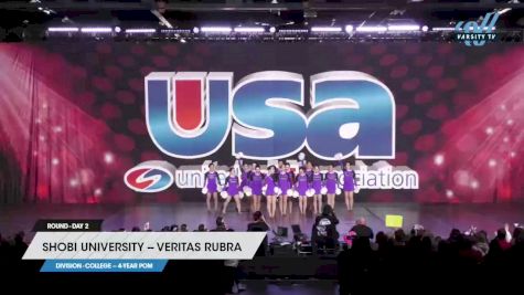 Shobi University -- Veritas Rubra - College -- 4-Year Pom [2023 College -- 4-Year Pom Day 2] 2023 USA Spirit & Junior Nationals/Collegiate Championships