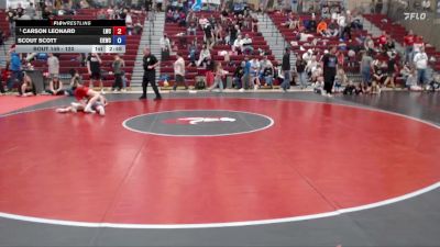 120 lbs Semifinal - Carson Leonard, Lakeland Wrestling Club vs Scout Scott, East Idaho Elite Wrestling Club