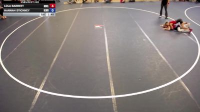 Champ. Round 2 - Lola Barrett, MN Elite vs Hannah Stickney, Blaine Wrestling
