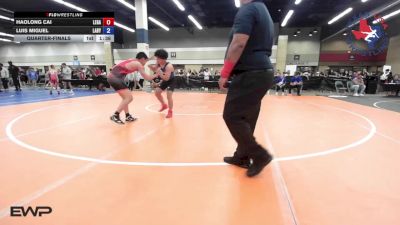 140 lbs Quarterfinal - Haolong Cai, Legacy Wrestling Club vs Luis Miguel, Labyrinth Wrestling Club