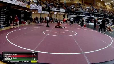 125 lbs Quarterfinal - Derek Glenn, Unattached vs Rhys Sellers, CSU Pueblo