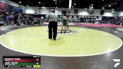 113 lbs Champ. Round 1 - Jerry Tellez, Long Beach Poly vs Anthony Perez, Alemany