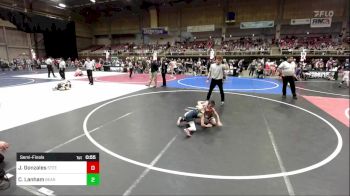 55 lbs Semifinal - Jaxtin Gonzales, Steel City Reloaded WC vs Cash Lanham, Bearcave WC