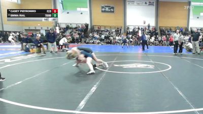 126 lbs Consi Of 8 #2 - Casey Pietroniro, Plymouth vs Emma Rial, Trumbull