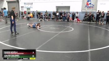 63 lbs Semifinal - Mason Novelli, Avalanche Wrestling Association vs Colton Maloney, Mid Valley Wrestling Club