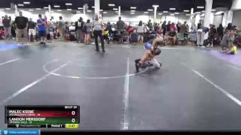84 lbs Round 5 (10 Team) - Malec Ksebe, Distinguished Green vs Landon Mersdorf, Uprising Gold