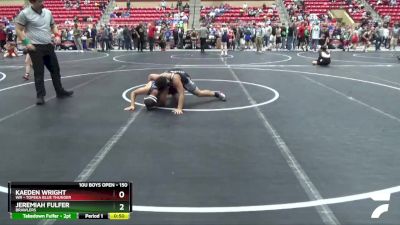 150 lbs Round 3 - Kaeden Wright, WR - Topeka Blue Thunder vs Jeremiah Fulfer, Brawlers