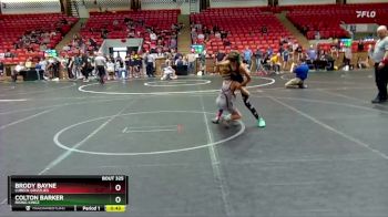 68 lbs Cons. Round 2 - Colton Barker, Rising Kingz vs Brody Bayne, Lubeck Grizzlies