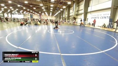 52 lbs Rd# 9- 2:15pm Saturday Final Pool - Jadon Bockmore, Westshore D.S vs Mason Brault, Maryland BLACK