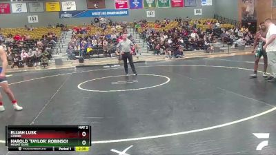 133 lbs 1st Place Match - Elijah Lusk, Lander vs Harold `Taylor` Robinson, Mount Olive