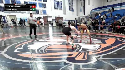 132 lbs Cons. Round 4 - Carlos Aguilera, Monte Vista vs Gavin Gross, Torrey Pines