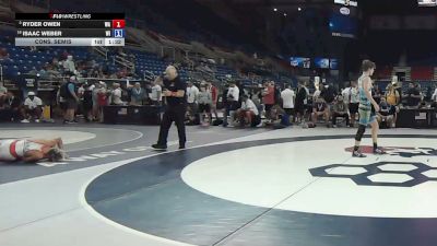 132 lbs Cons. Semis - Ryder Owen, Washington vs Isaac Weber, Wisconsin