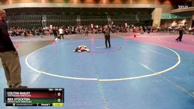 59-60 lbs Round 3 - Rex Stockton, Nevada Elite Wrestling vs Colton Bailey, Top Fuelers Wrestling