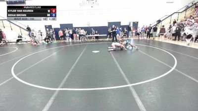 120 lbs Cons. Round 3 - Kyler Van Keuren, WI vs Dekai Brown, MN
