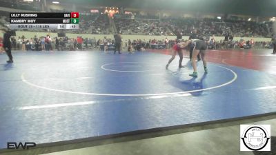 118 lbs Consi Of 32 #2 - Lilly Rushing, Davis Wolves vs Kambry Moy, Mustang Middle School