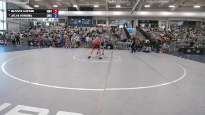 132 lbs 5th Place Match - Maddox Hazard, High Desert Wrestling Club vs Lucas Stirling, Camel Kids Wrestling Club