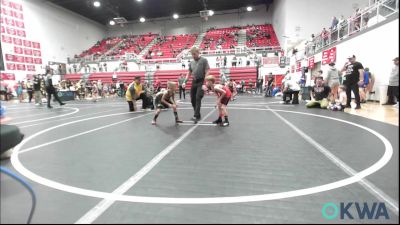 46 lbs Rr Rnd 1 - Elijah Mannis, Carl Albert vs Ryder Hall, Tecumseh Youth Wrestling