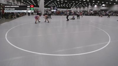 132 lbs Cons. Sub-rd Of 32 - Wyatt Blair, BTWC vs Ayden Swedberg, Moyer Elite Wrestling