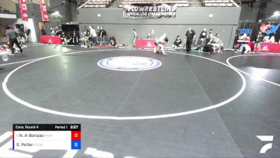 155 lbs Cons. Round 4 - Nevaeh Avina-Barajas, Red Wave Wrestling vs Shaylin Potter, Cortez Full Circle Wrestling Academy