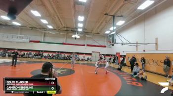 82 lbs Champ. Round 1 - Cameron Eberline, Riverton USA Wrestling vs Colby Thacker, Greybull Basin Athletic Club