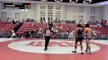 285 lbs Cons. Round 3 - Brandon Collins, Ensworth High School vs Tyre Brown, Chattanooga Christian School