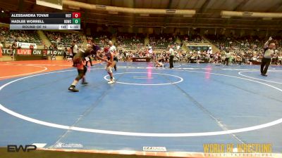 82 lbs Round Of 16 - Alessandra Tovar, Victory Wrestling - Central WA vs Hadlee Worrell, Big Game Wrestling Club