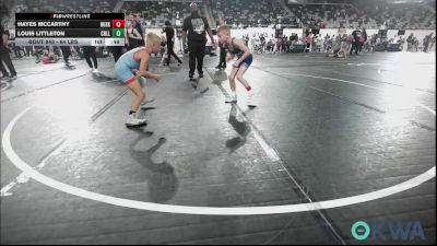 64 lbs Consi Of 8 #1 - Hayes McCarthy, Husky WC vs Louis Littleton, Collinsville Cardinal Youth Wrestling