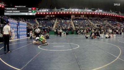 3A 144 lbs Cons. Round 3 - Xavier Thomas, West Iredell High School vs Dean Quilla, North Lincoln High School