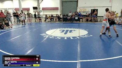130 lbs Placement Matches (8 Team) - Gavin Cantera, Ohio Red vs Riley Watts, Iowa