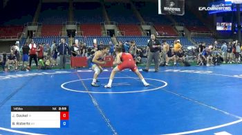 145 lbs Cons 8 #1 - Jack Gaukel, Iowa vs Brayden Roberts, West Virginia